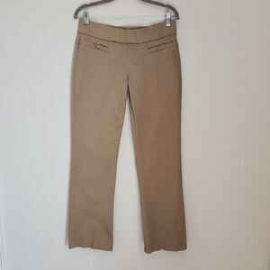 Lee Style Up Womens tan khaki size 8 short pull on dress pants slacks‎